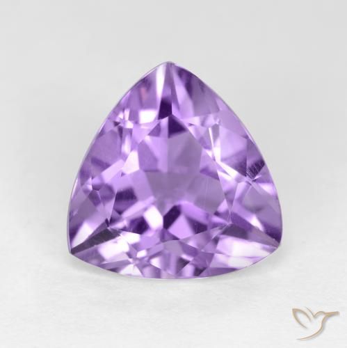2.81ct 天然 ミディアムバイオレット アメジスト, トリリオン, VS