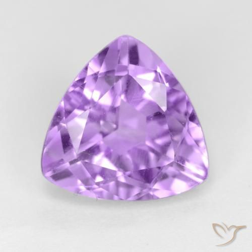2.91ct 天然 ライトバイオレット アメジスト, トリリオン, VS