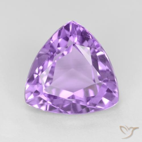 2.91ct 天然 ミディアムバイオレット アメジスト, トリリオン, VS