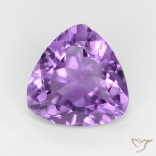 2.50ct 天然 ディープバイオレット アメジスト, トリリオン, VS