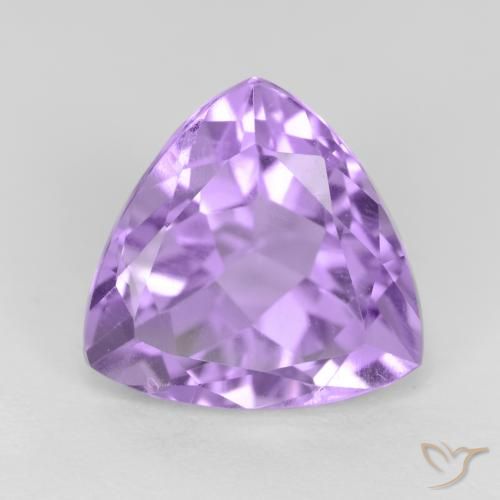 3.02ct 天然 ミディアムバイオレット アメジスト, トリリオン, VS
