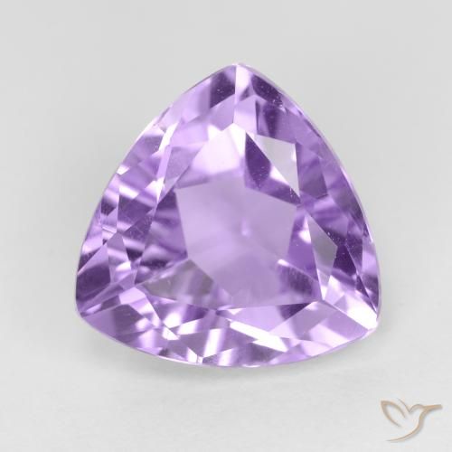 2.97ct 天然 ミディアムバイオレット アメジスト, トリリオン, VS