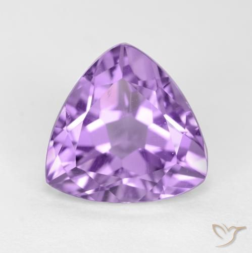 3.10ct 天然 ピンクがかったバイオレット アメジスト, トリリオン, VS