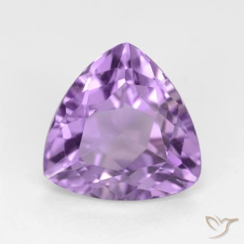 2.94ct 天然 ミディアムバイオレット アメジスト, トリリオン, VS