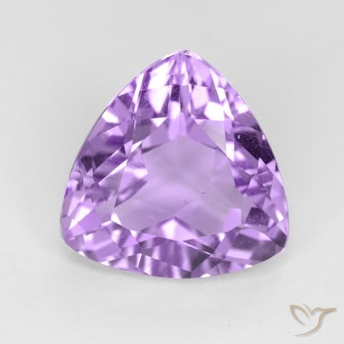 2.98ct 天然 ミディアムバイオレット アメジスト, トリリオン, VVS-VS