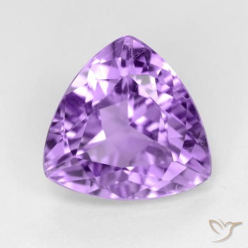 2.97ct 天然 ディープバイオレット アメジスト, トリリオン, VS