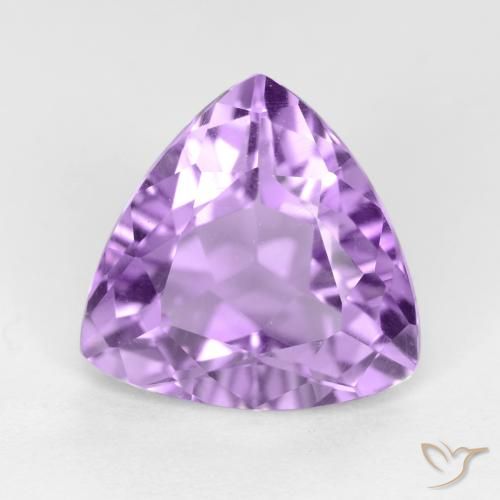 2.86ct 天然 ミディアムバイオレット アメジスト, トリリオン, VS