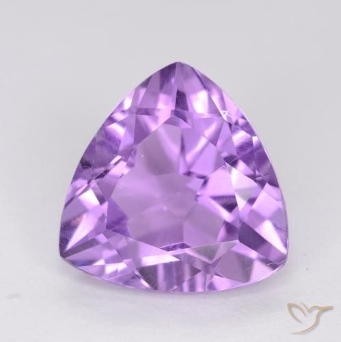 2.85ct 天然 ピンクがかったバイオレット アメジスト, トリリオン, VVS-VS