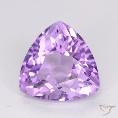 2.99ct 天然 ミディアムバイオレット アメジスト, トリリオン, VS