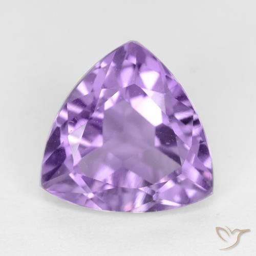 2.96ct 天然 ミディアムバイオレット アメジスト, トリリオン, VS