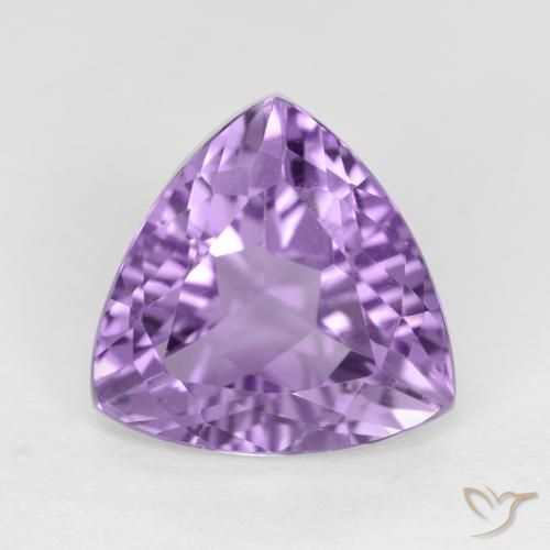 2.91ct 天然 ミディアムバイオレット アメジスト, トリリオン, VVS-VS