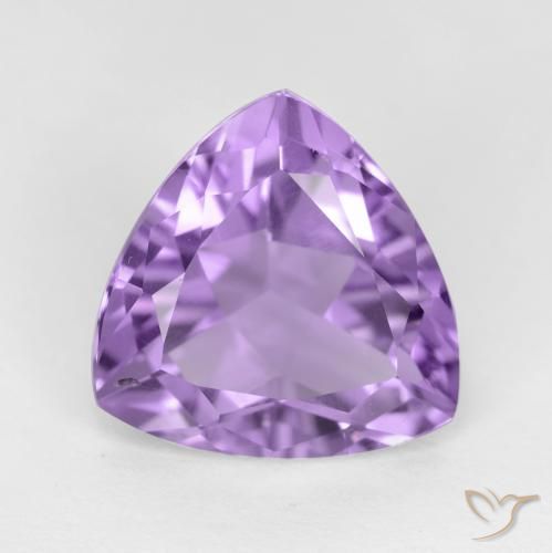 2.76ct 天然 ミディアムバイオレット アメジスト, トリリオン, VS-SI