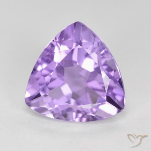 2.93ct 天然 ミディアムバイオレット アメジスト, トリリオン, VS