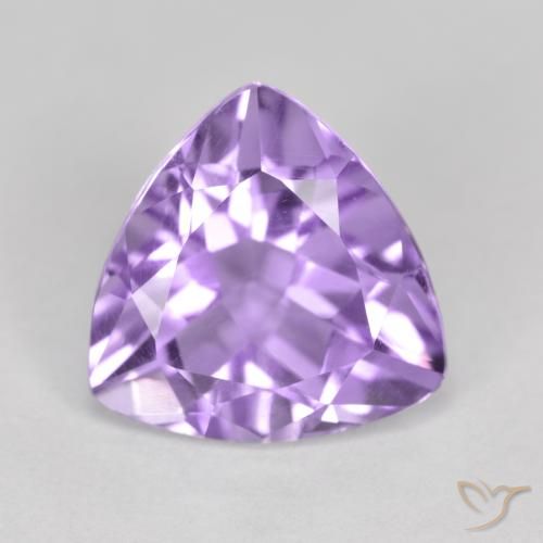 2.86ct 天然 ミディアムバイオレット アメジスト, トリリオン, VS