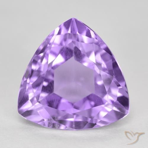 3.17ct 天然 ミディアムバイオレット アメジスト, トリリオン, VS