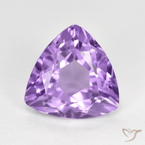 3.01ct 天然 ミディアムバイオレット アメジスト, トリリオン, VS