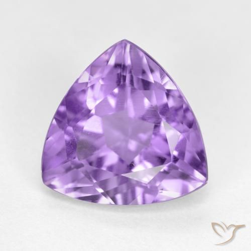 2.88ct 天然 ミディアムバイオレット アメジスト, トリリオン, VS