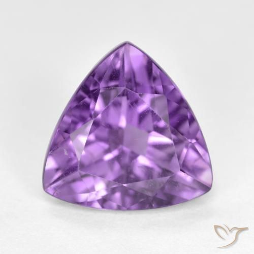 2.78ct 天然 ディープバイオレット アメジスト, トリリオン, VS-SI