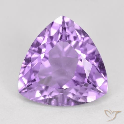 2.86ct 天然 ミディアムバイオレット アメジスト, トリリオン, VS