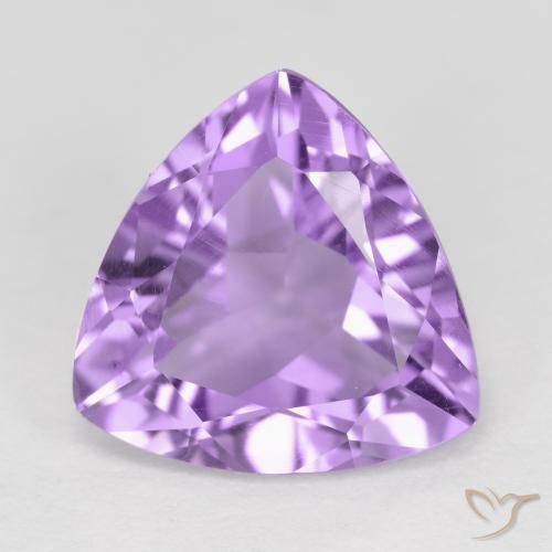 2.93ct 天然 ピンクがかったアイリスバイオレット アメジスト, トリリオン, VS