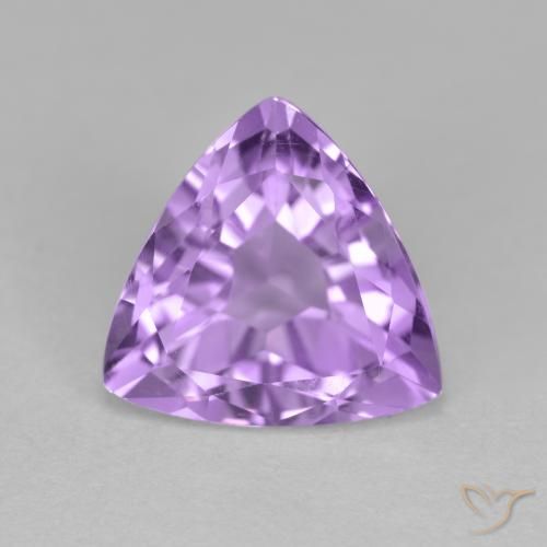2.98ct 天然 ミディアムバイオレット アメジスト, トリリオン, VS