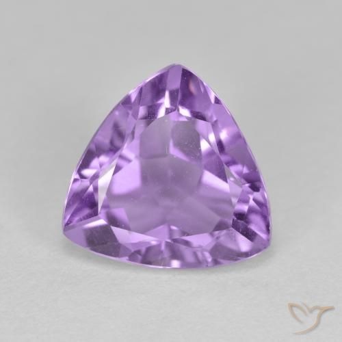 2.90ct 天然 ミディアムバイオレット アメジスト, トリリオン, VS