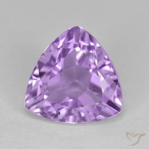 3.03ct 天然 ミディアムバイオレット アメジスト, トリリオン, VS