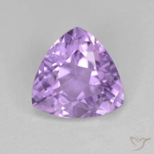 2.90ct 天然 ミディアムバイオレット アメジスト, トリリオン, VS