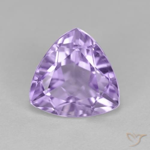3.04ct 天然 ライトバイオレット アメジスト, トリリオン, VS