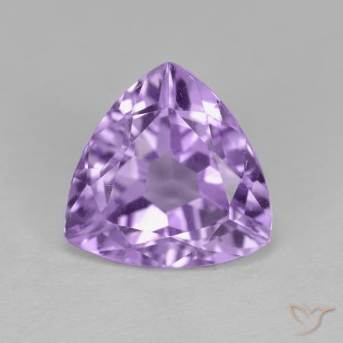 2.91ct 天然 ディープバイオレット アメジスト, トリリオン, VS