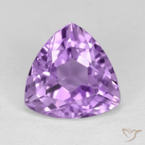 3.13ct 天然 ミディアムパープルがかったバイオレット アメジスト, トリリオン, VS