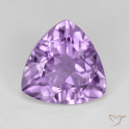 2.89ct 天然 ミディアムバイオレット アメジスト, トリリオン, VS