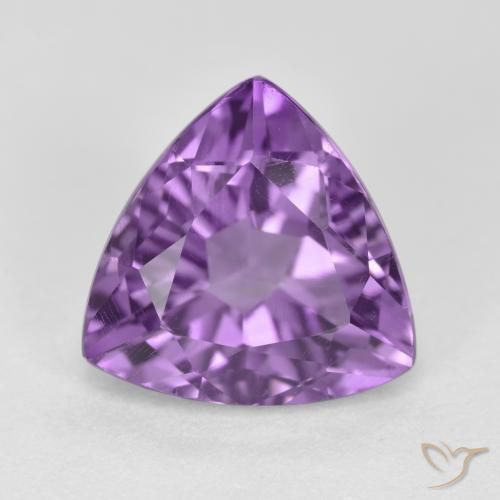 2.94ct 天然 濃いパープルがかったバイオレット アメジスト, トリリオン, VS