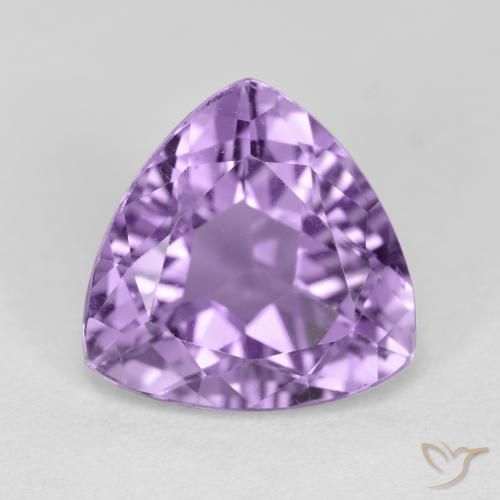 2.91ct 天然 ミディアムバイオレット アメジスト, トリリオン, VS