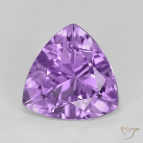 2.88ct 天然 ミディアムバイオレット アメジスト, トリリオン, VS