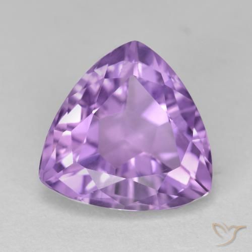 3.10ct 天然 ミディアムバイオレット アメジスト, トリリオン, VS