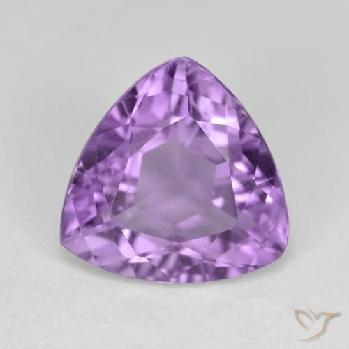 2.89ct 天然 ピンクがかったバイオレット アメジスト, トリリオン, VS