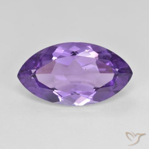 6.50ct 天然 ミディアムバイオレット アメジスト, マーキーズ, VS