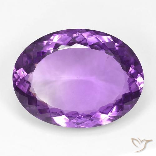 17.64ct 天然 ミディアムパープルがかったバイオレット アメジスト, 楕円形, VVS