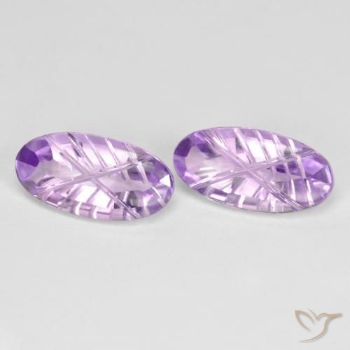 Shop natural 3.58ct ライトバイオレット アメジスト gems, 楕円形, from ブラジル at GemSelect. In stock, global shipping!