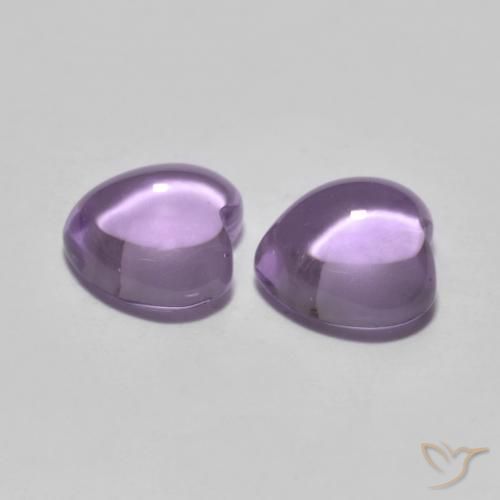 Shop natural 1.72ct ミディアム薄いバイオレット アメジスト gems, 心臓, from ブラジル at GemSelect. In stock, global shipping!