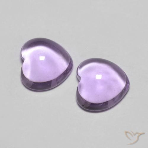 Shop natural 1.80ct ミディアムバイオレットピンク アメジスト gems, 心臓, from ブラジル at GemSelect. In stock, global shipping!