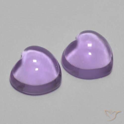 Shop natural 1.77ct ライトバイオレット アメジスト gems, 心臓, from ブラジル at GemSelect. In stock, global shipping!