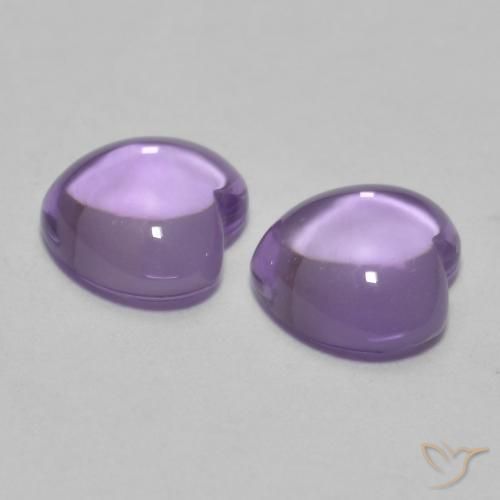 Shop natural 1.77ct ライトバイオレット アメジスト gems, 心臓, from ブラジル at GemSelect. In stock, global shipping!