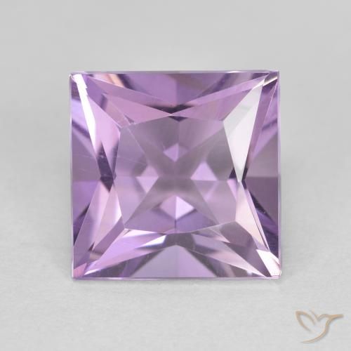 2.19ct 天然 パープルがかったバイオレット アメジスト, 四角形, VVS-VS