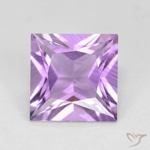 2.19ct 天然 アイリスバイオレット アメジスト, 四角形, VS