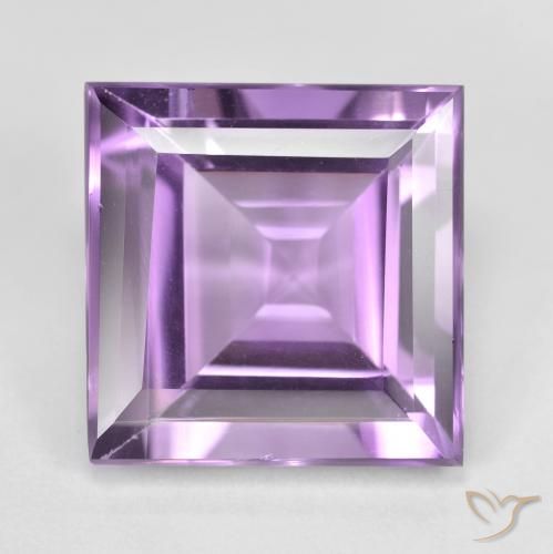 9.61ct 天然 ミディアムダークバイオレット アメジスト, 四角形, VVS-VS
