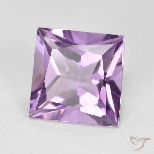 2.27ct 天然 ミディアム薄いパープルがかったバイオレット アメジスト, 四角形, VVS-VS
