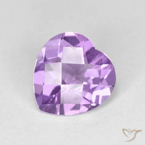 1.55ct 天然 アイリスバイオレット アメジスト, 心臓, VVS-VS