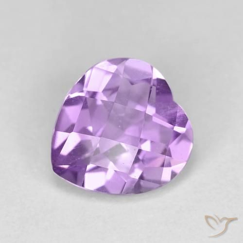 1.54ct 天然 ミディアムバイオレット アメジスト, 心臓, VVS-VS
